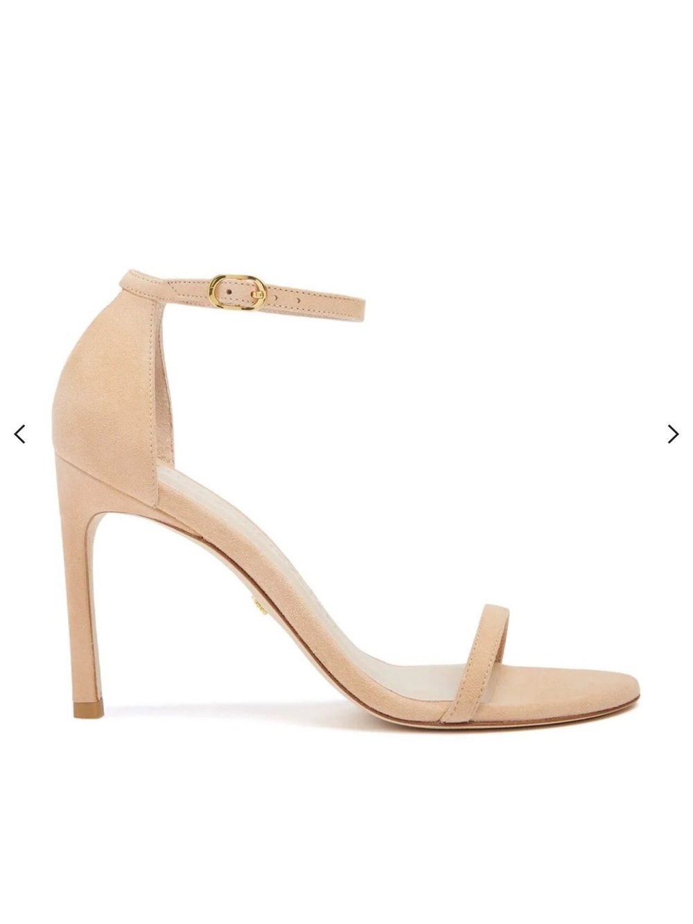 NEW Stuart Weitzman Smooth Calf Leather Nudistsong Strap Sandals size 8.5